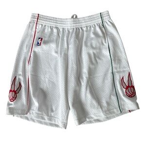 Mitchell & Ness NBA Men's White Toronto Raptors Swingman Shorts Size XL